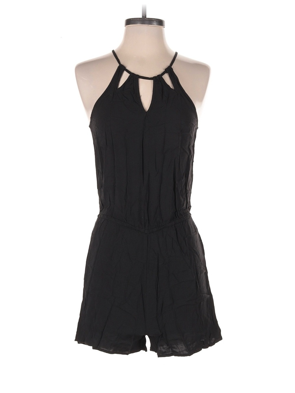 Ladies Aeropostale Black Halter Romper Size Small